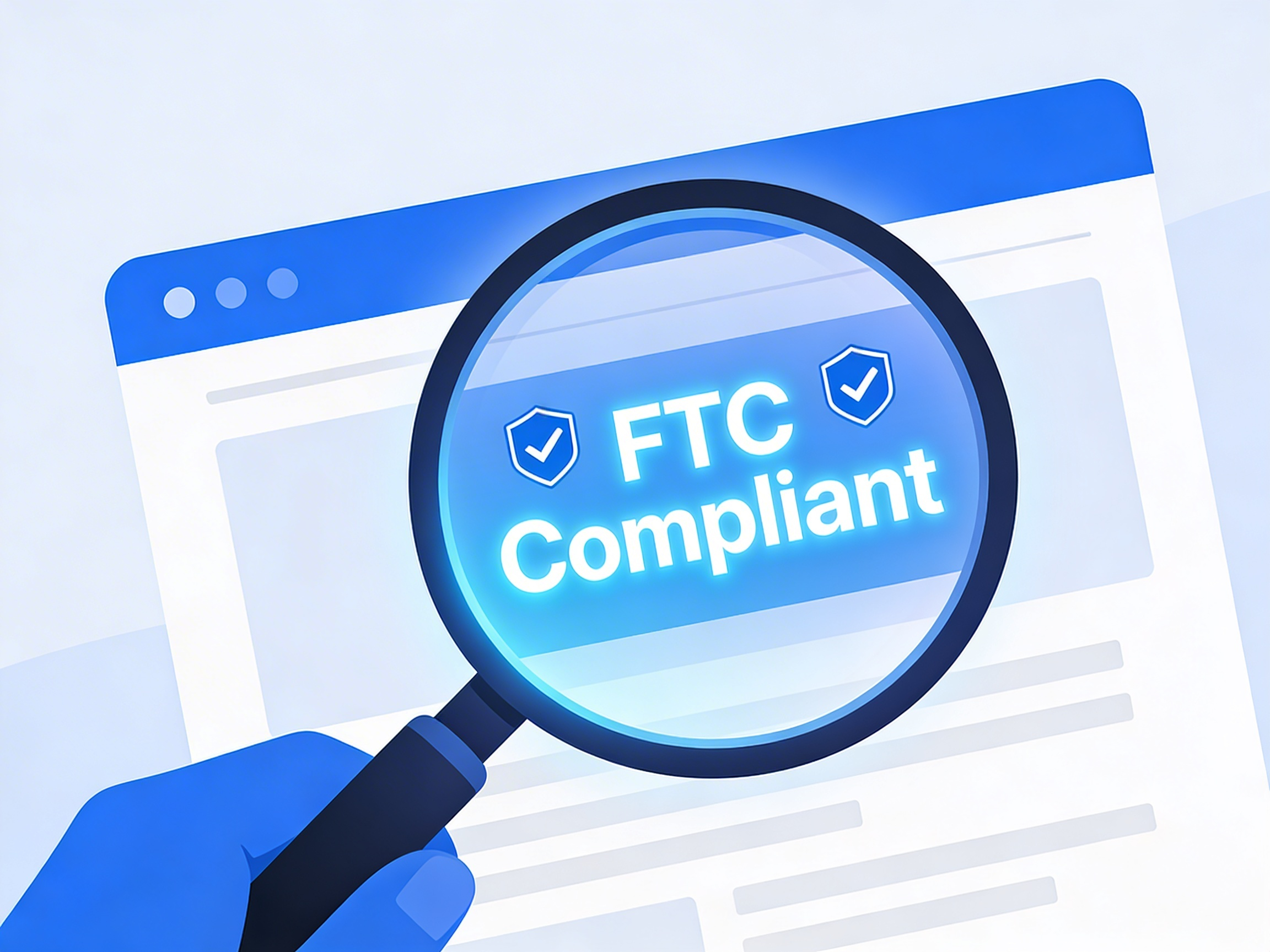 A professional legal document with a checkmark, representing affiliate disclosure compliance